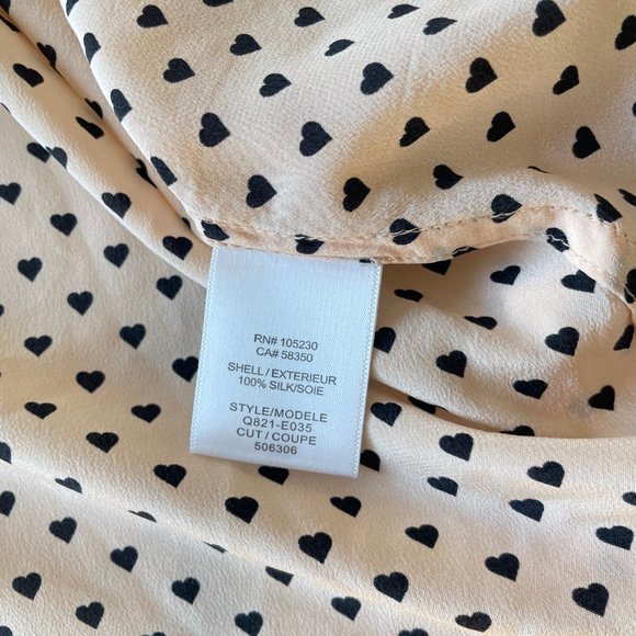 Equipment Silk Heart Print Blouse - Picture 9 of 13